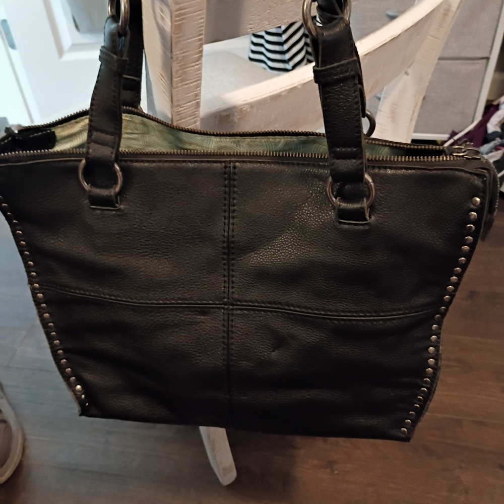 The Sak Black Studded Tote Bag